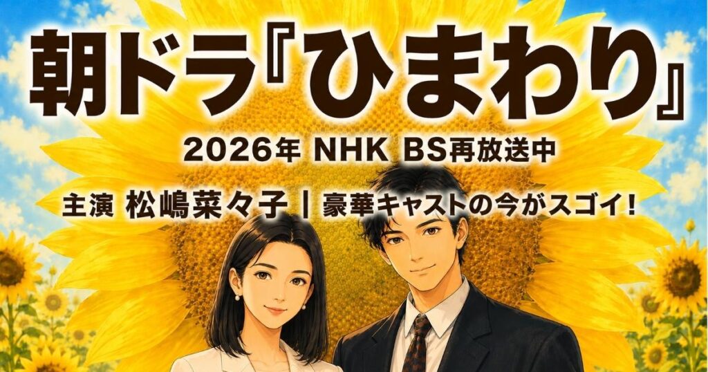 朝ドラ『ひまわり』2026年NHK BS再放送｜松嶋菜々子主演・豪華キャスト