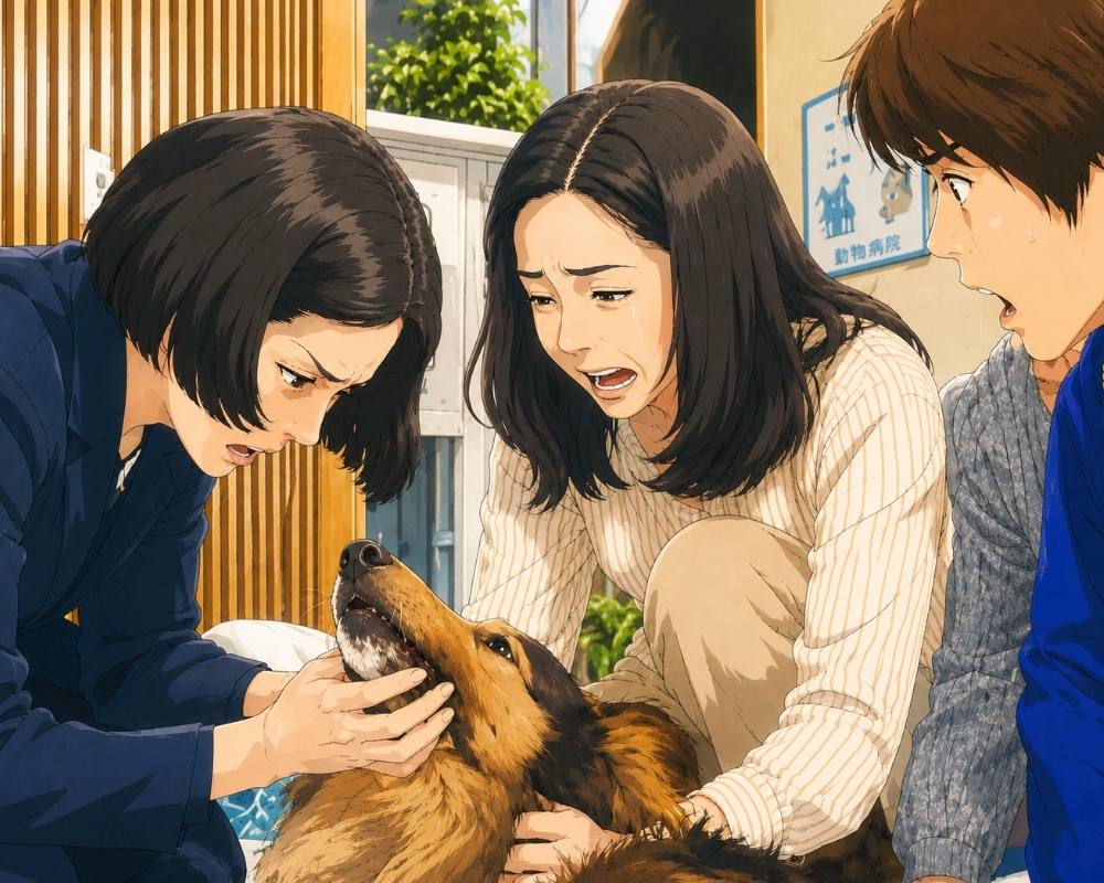 朝ドラ『ひまわり』第62話・倒れたリキを家族みんなで心配するシーン