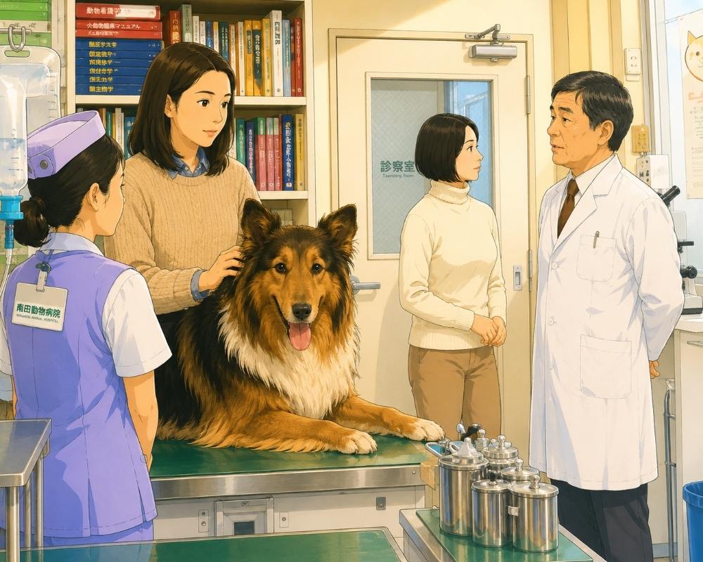 朝ドラ『ひまわり』第63話・五木クリニックでリキが診察を受けるシーン②